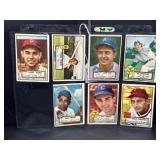 (7) 1952 Topps Baseball Cards