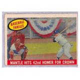 1959 Topps Mickey Mantle #461 Baseball Thrills
