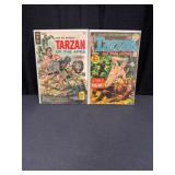 Two Tarzan Comic Books in Protective Sleeves