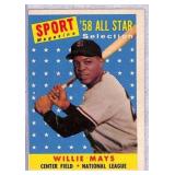 1958 Topps Willie Mays Baseball Card #486