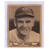 1940 Play Ball Tris Speaker Baseball Card