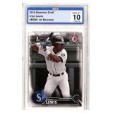 2016 Bowman Draft Kyle Lewis Graded GEM MT 10