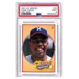 1991 Upper Deck Baseball Heroes Hank PSA 9
