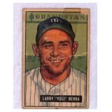 1951 Bowman Larry Yogi Berra Low Grade No. 2