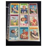 (45) 1972 Topps Football Trading Cards