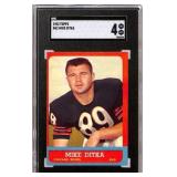 1963 Topps Mike Ditka #62 Rookie SGC 4