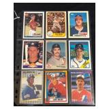 Nine Baseball Rookie Cards