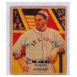 1935 Diamond Stars Rogers Hornsby Crease Free