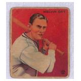 1933 Goudey Mel Ott Creased