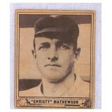1940 Play Ball Christy Mathewson Baseball Card