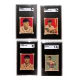 (4) 1949 Bowman Cards SGC Graded