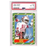 1986 Topps Jerry Rice Rookie Card #161, PSA 6