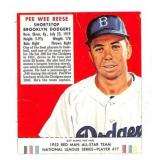 1952 Pee Wee Reese Red Man Tobacco With Tab