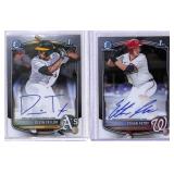 (2)2025 Bowman Chrome Auto Rookie Cards