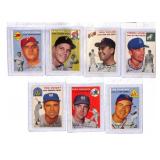 1954 Topps Baseball Cards (7) High Grade