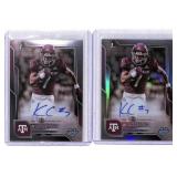 (2) Chrome Prospect Autograph KC Concepcion