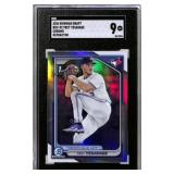 2024 Bowman Draft Trey Yesavage Chrome Refr. SGC 9