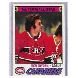 1977-78 O-Pee-Chee Ken Dryden Hockey Card