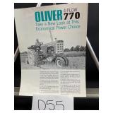 Oliver 770 Tractor Brochure