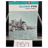 Oliver 770 4-plow tractor brochure