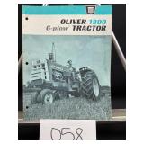 Oliver 1800 6-plow Tractor Brochure