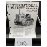 International TD-9 Diesel Crawler Tractor