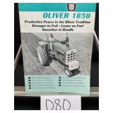 Oliver 1850 Tractor Brochure