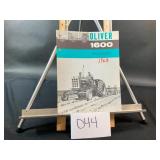 Oliver 1600 R/C Utility Tractor Single Sheet