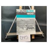 Oliver 1800 2 - Wheel Drive Tractor Single Sheet