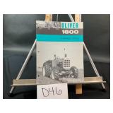 Oliver 1800 4 - Wheel Drive Tractor Single Sheet