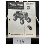 Wheel Horse Owners Manual Model 877