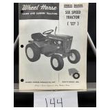 Wheel Horse Six Speed Tractor Model 867