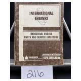 IH Engines Parts and Service Directory 1979