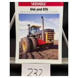 Versatile 846 and 876 Tractors-1987