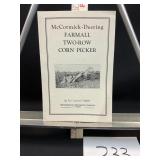 McCormick Deering Farmall Two Row Corn Picker