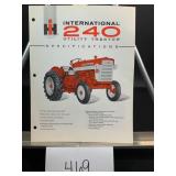 IH 240 Utility Tractor