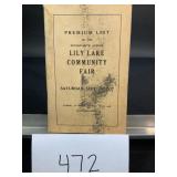 Lily Lake Community Fair 1937