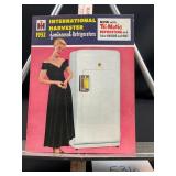 IH 1952 Femineered Refrigerators Trimatic Defrost