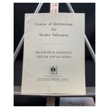 Dealer Course McCormick Deering Cream Separators