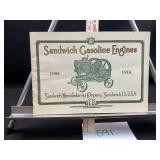 Sandwich Gasoline Engines 1856 1916
