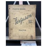 Ferguson 35 Parts Book Tractor