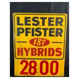 Lester Pfister Double Sided Plastic Sign
