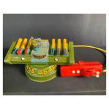 IRCO Japan U.S Army Guided Missile Tin Battery Toy