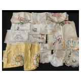 Doilies & Table Runners Embroidered, Lace