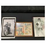 Evil Knievel Comic and 2 Motorcycle Posters