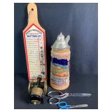 Beer Stein, Cognac Bottle, Bar Sign