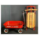 Radio Flyer Wagon & Sled for Dolls
