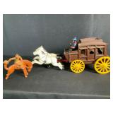 Cast Iron Stage Coach & Horses