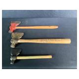 Iron & Wood Miniature Axes