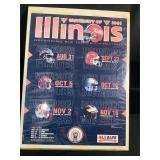 University of Illinois Football Poster 1991